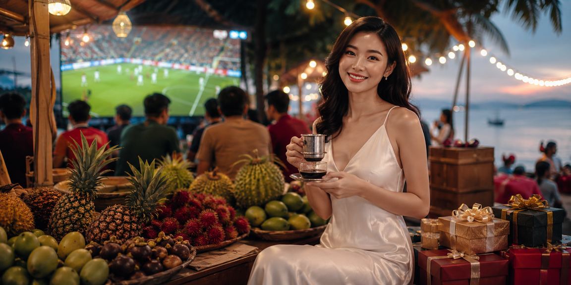 Người dùng vùng Đồng bằng Sông Cửu Long xem kết quả cá cược bóng đá bên ly cà phê