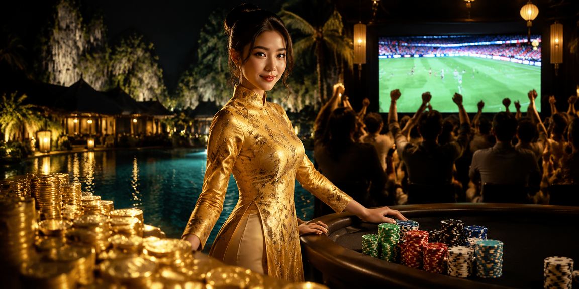 Người dùng Ninh Bình truy cập nền tảng cá cược trực tuyến trên điện thoại trong trang phục áo dài truyền thống